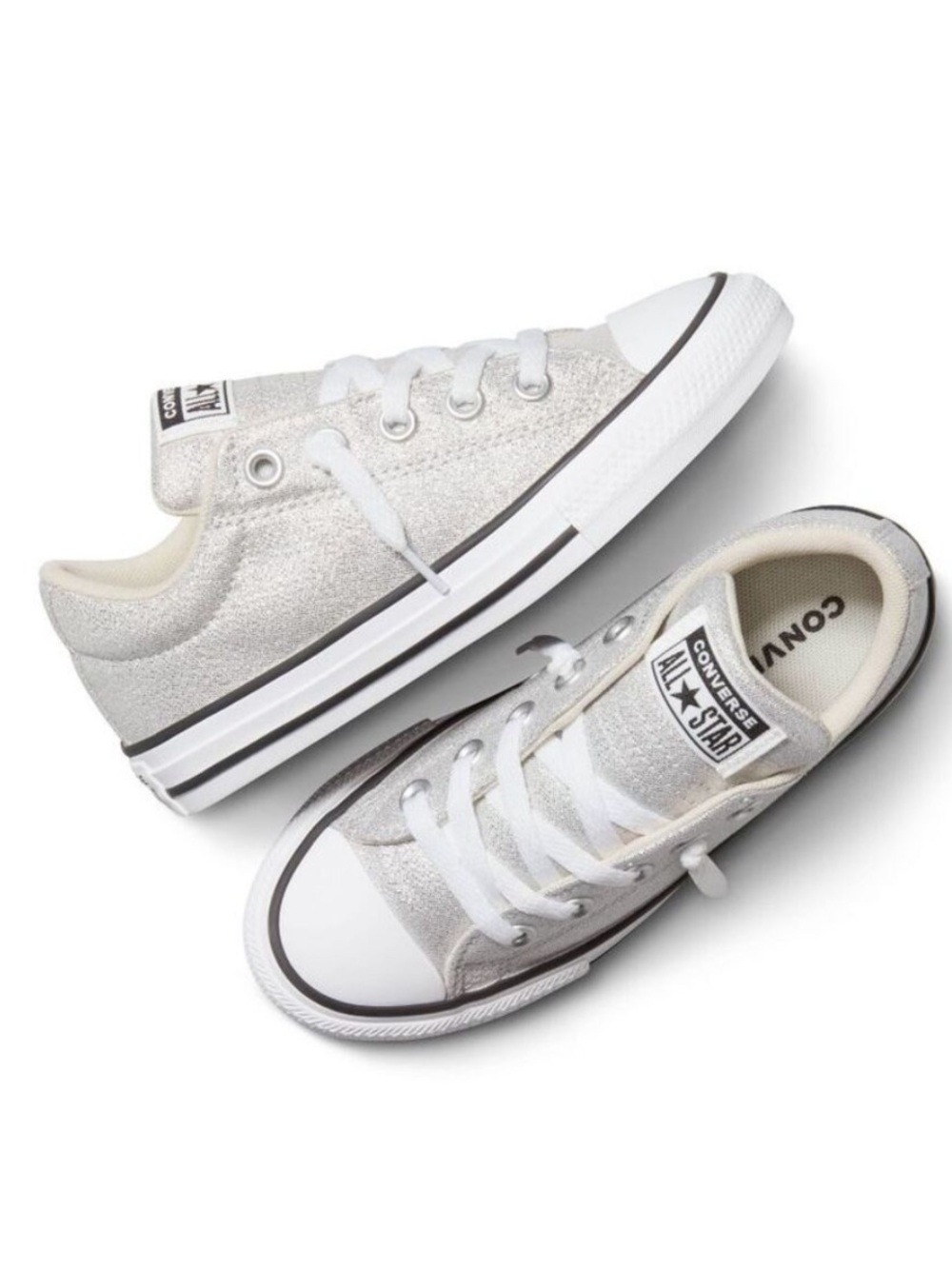 Women’s Men’s Converse Street Low Slip-On Sneakers - Gray Shimmer retail $68